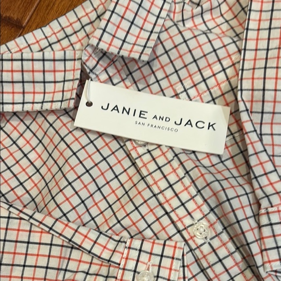 NWT Janie and Jack Multicolor Checkered Baby Bodysuit Size 3-6 months - Picture 2 of 7